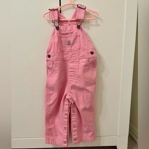 CARHARTT Pink Baby Overalls Size 18 Months